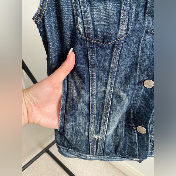 Rag and Bone Indigo Denim Vest - Picture 5 of 6
